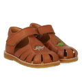 Sandal med dinobroderi og lukket tå