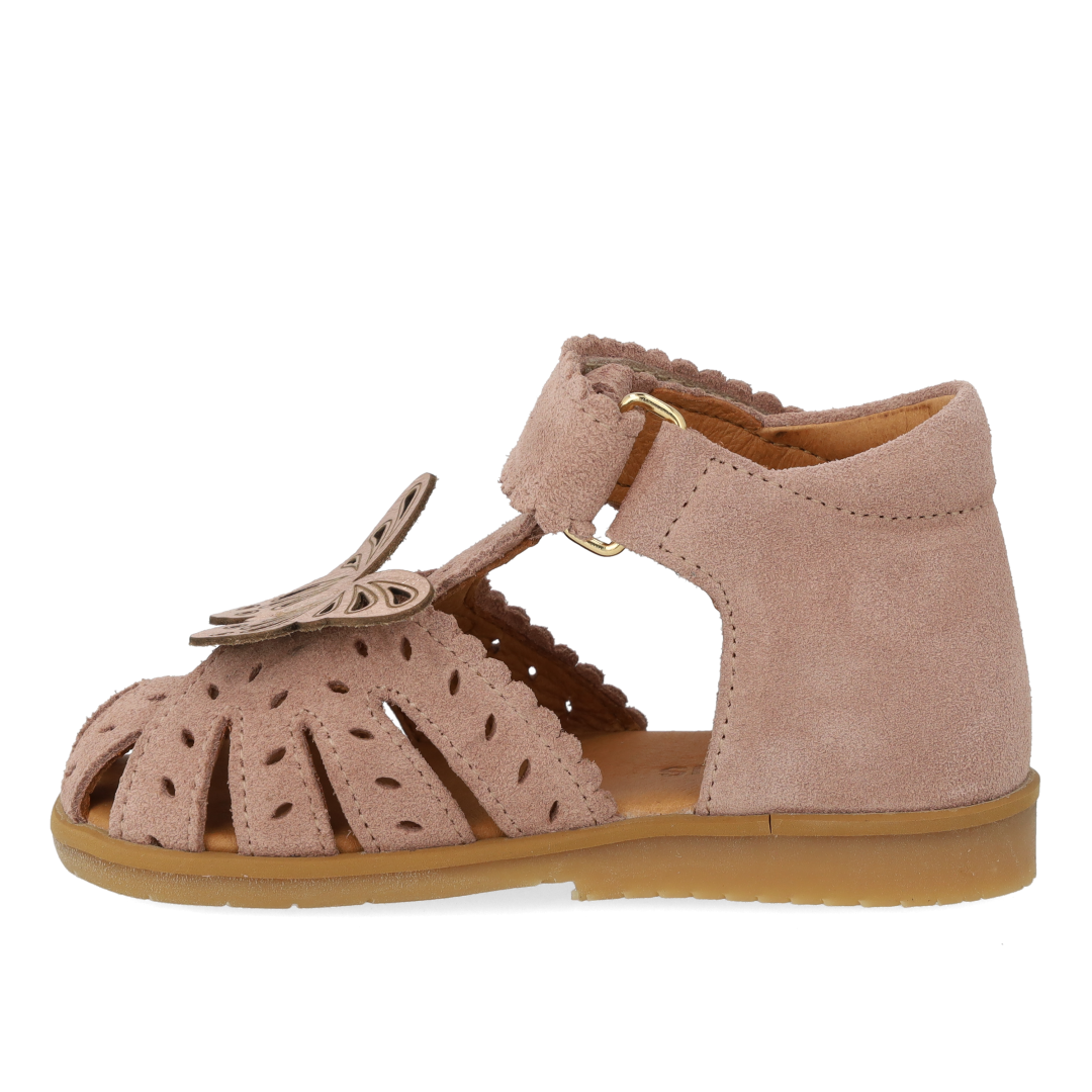 Sandal med sommerfugl og dobbelt velcro