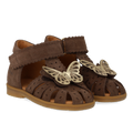 Sandal med sommerfugl og dobbelt velcro