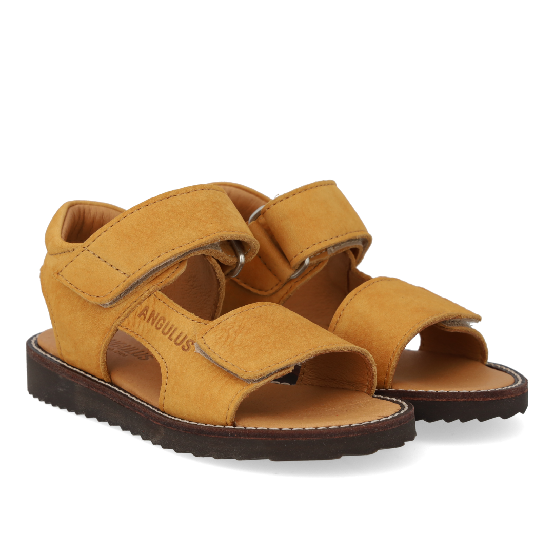 Sandal med åben tå og dobbelt velcro