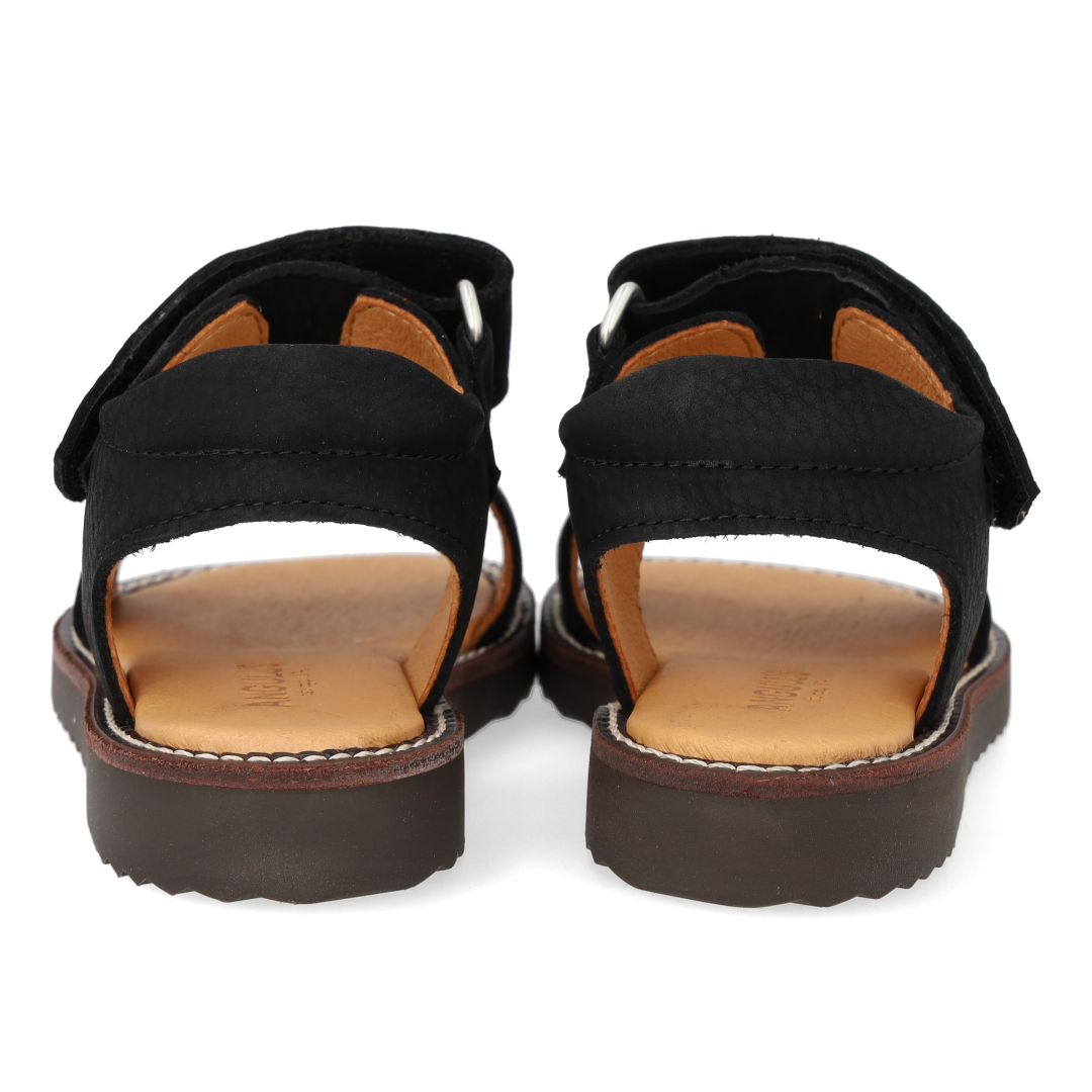 Sandal med åben tå og dobbelt velcro