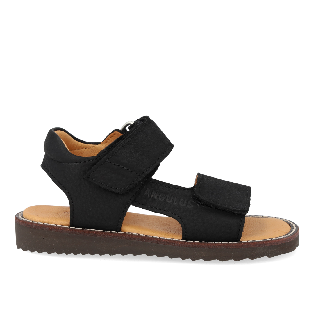 Sandal med åben tå og dobbelt velcro