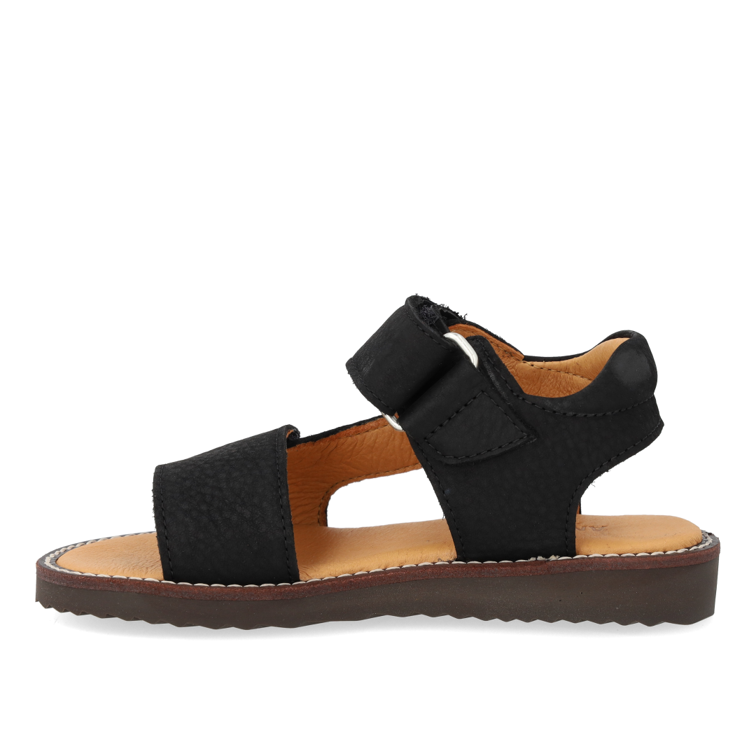 Sandal med åben tå og dobbelt velcro