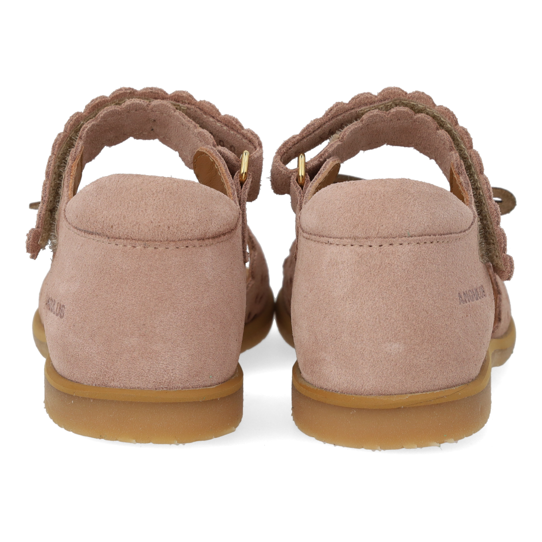 Sandal med åben tå og dobbelt velcro