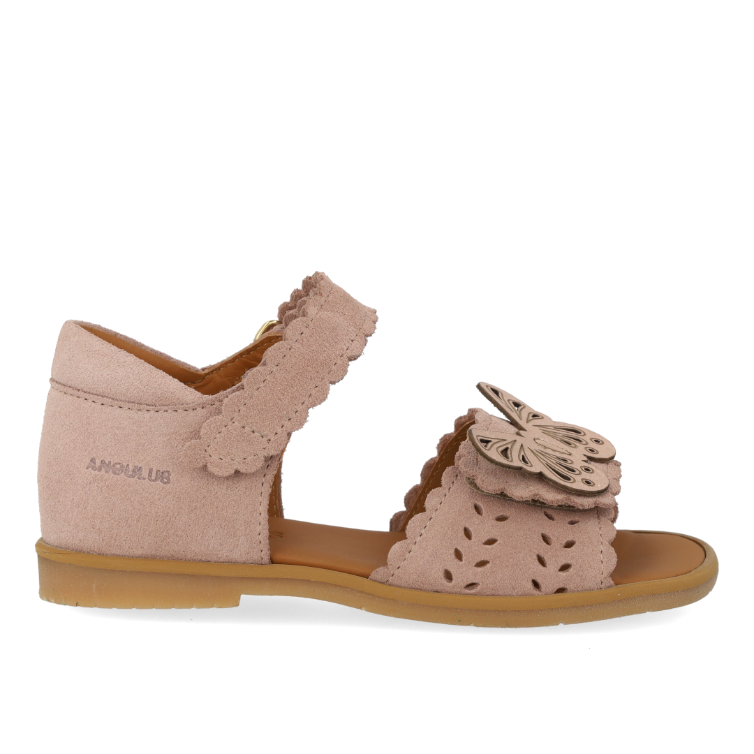 Sandal med åben tå og dobbelt velcro