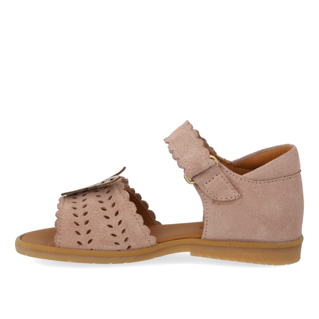 Sandal med åben tå og dobbelt velcro