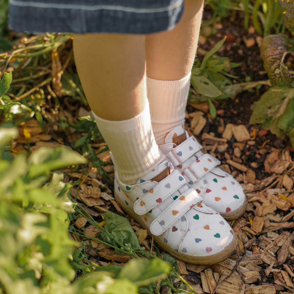 Klassisk sneaker i recycled bomuldskanvas