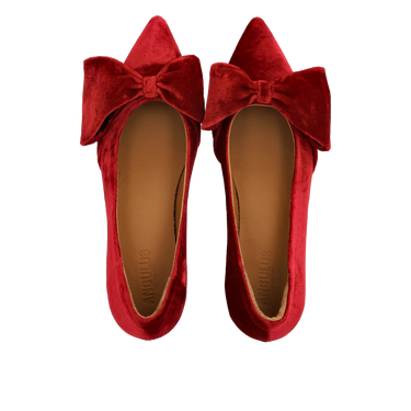 Sløjfe pump i blød velour