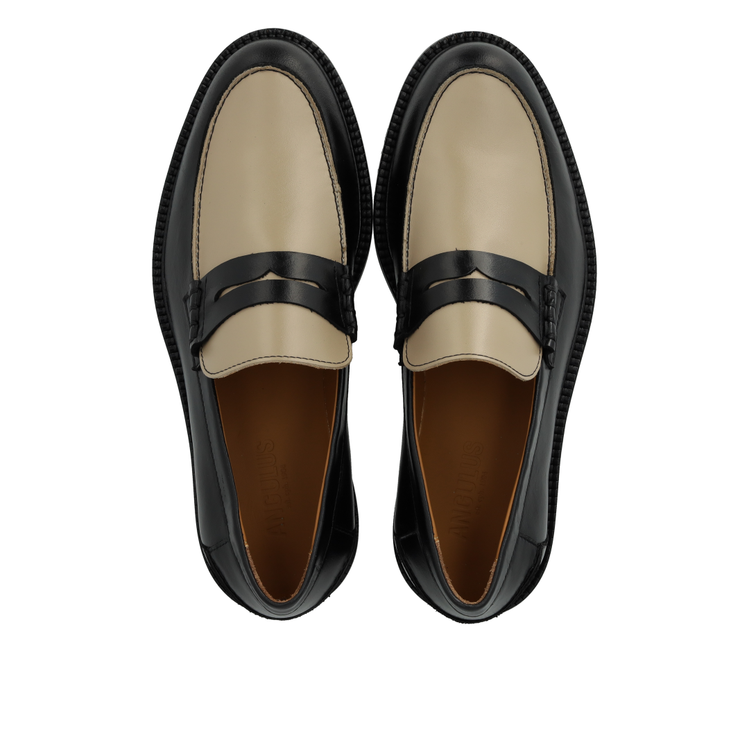 Klassisk Penny loafer med colourblock