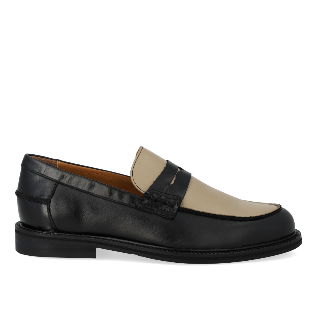 Klassisk Penny loafer med colourblock