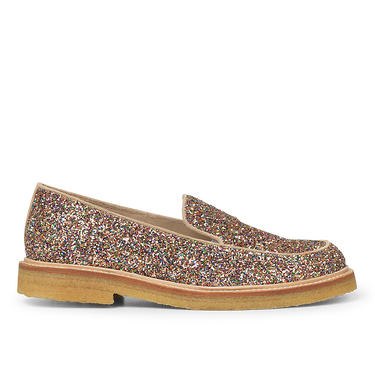 Funklende glitter-loafer