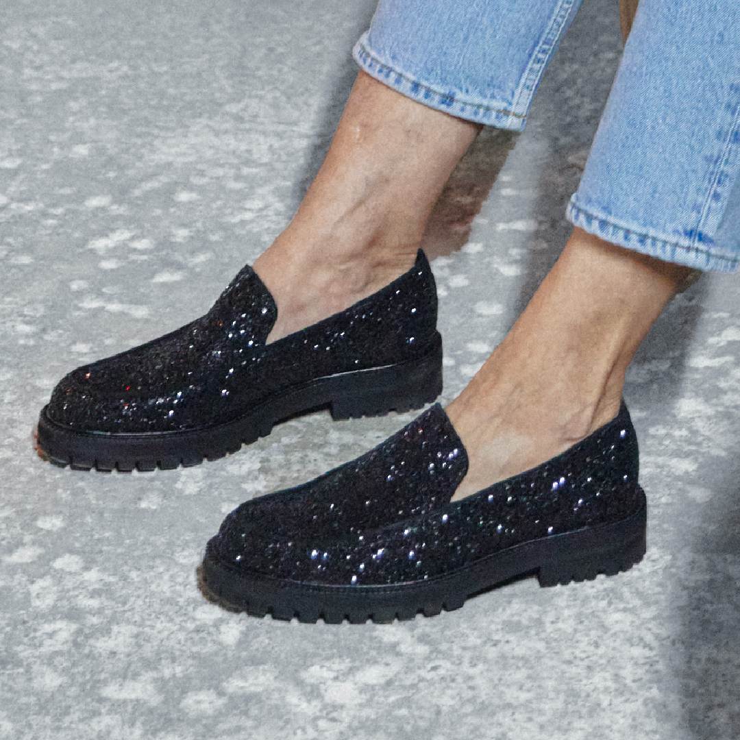 Klassisk loafer med blød hælkappe