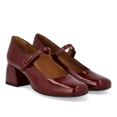 Mary-Jane med skulpturel hæl