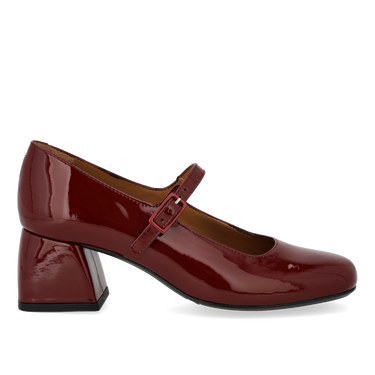 Mary-Jane med skulpturel hæl