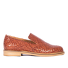 Angulus Håndflettet loafer med dekorativ rand