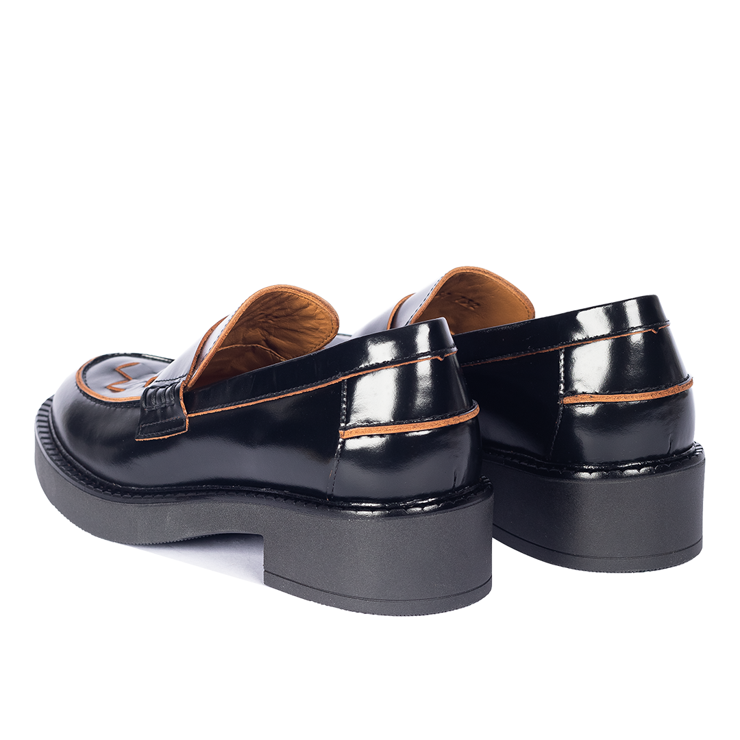 Loafer med fletdetalje