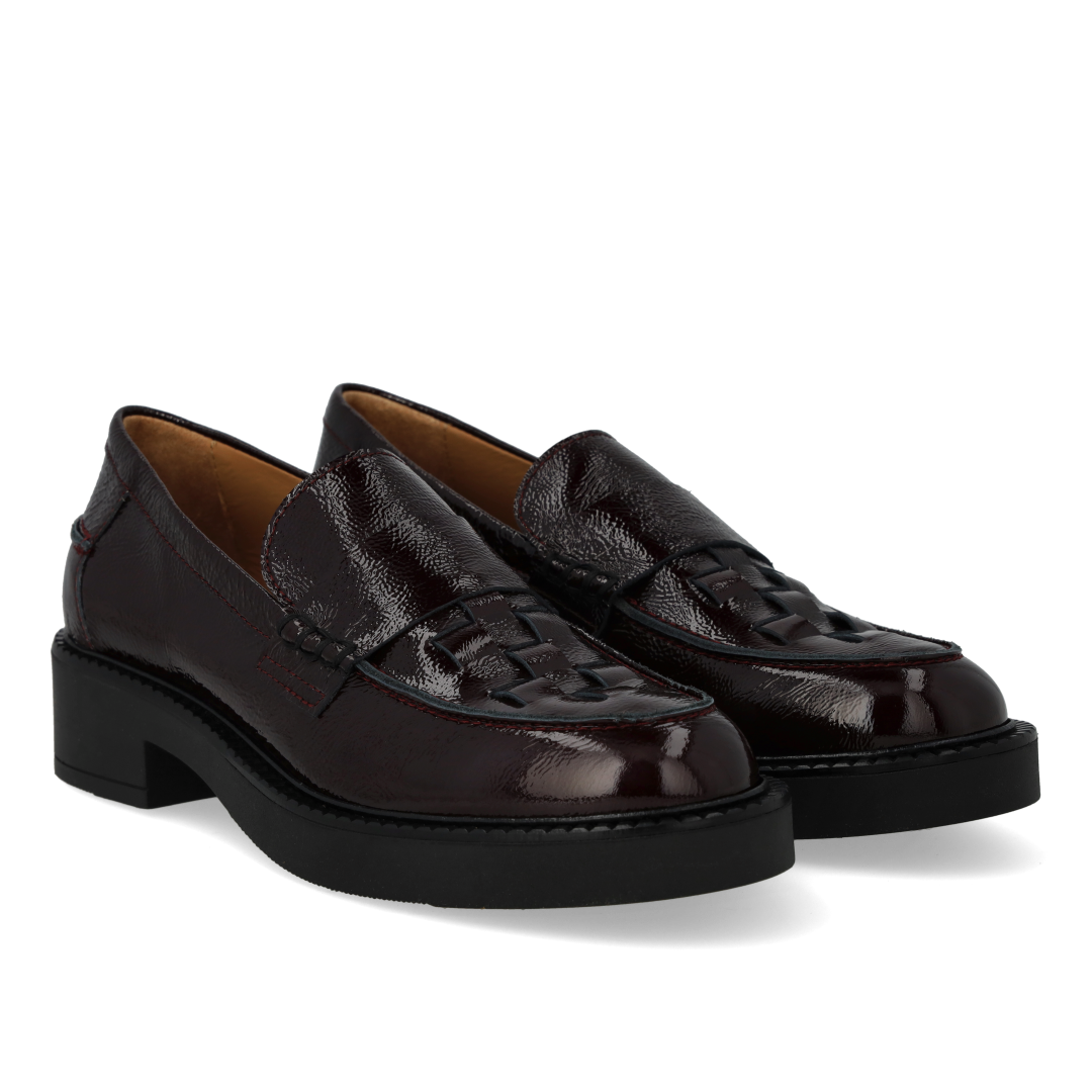 Loafer med fletdetalje
