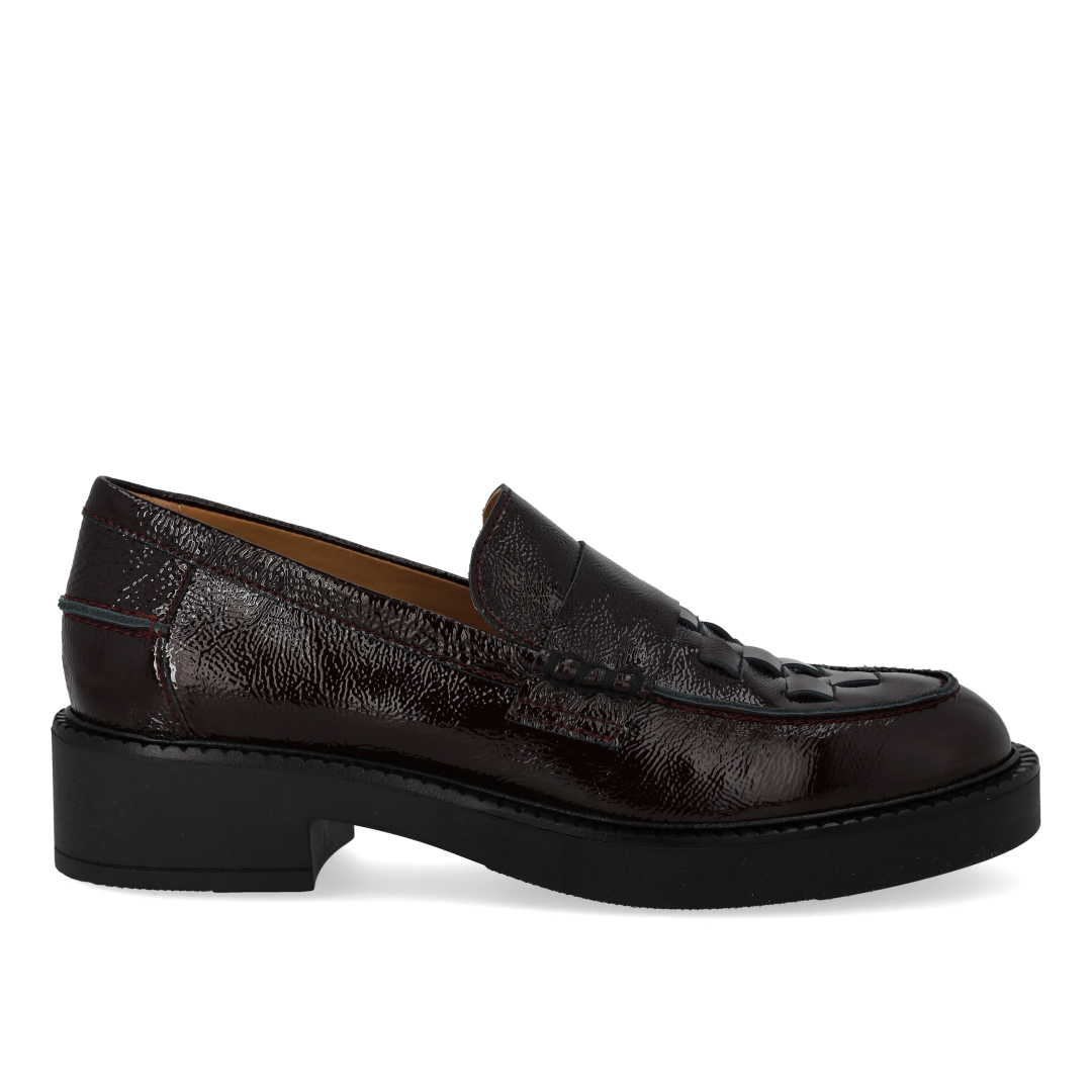 Loafer med fletdetalje