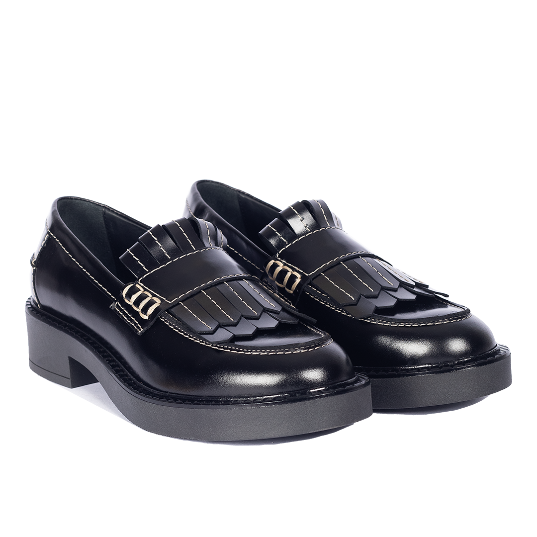 Chunky Penny loafer med frynser