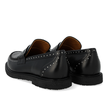 Klassisk Penny loafer med dekorative sølvnitter