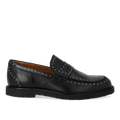 Klassisk Penny loafer med dekorative sølvnitter