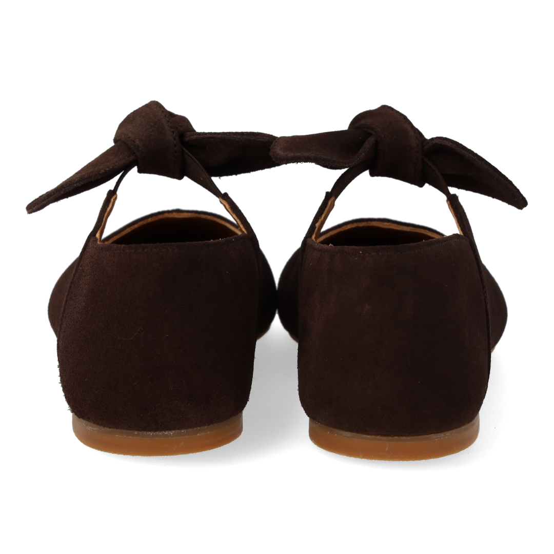 Ballerina med elastisk dekorativ sløjfedetalje