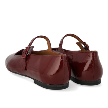 Mary Jane ballerina med moderat firkantet snude