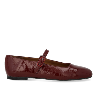 Mary Jane ballerina med moderat firkantet snude