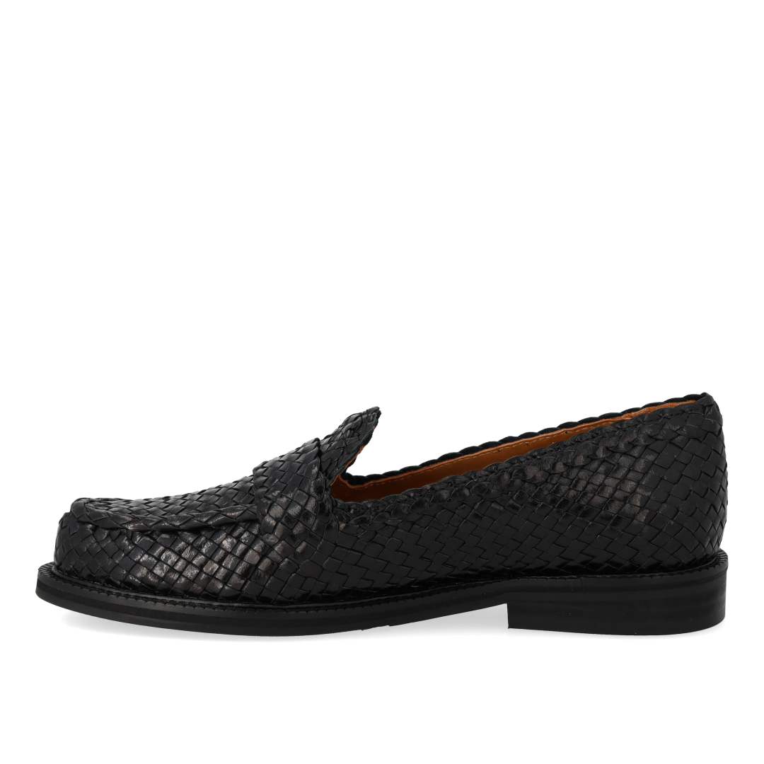Håndflettet penny loafer