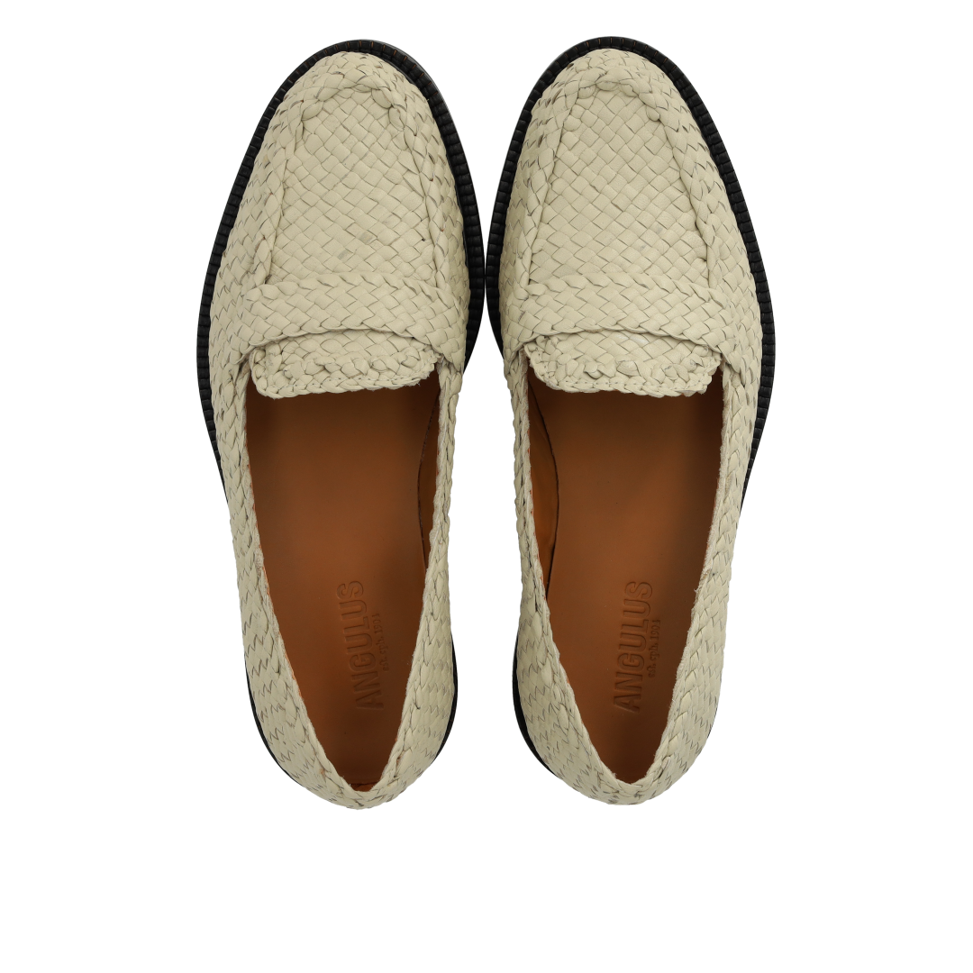 Håndflettet penny loafer