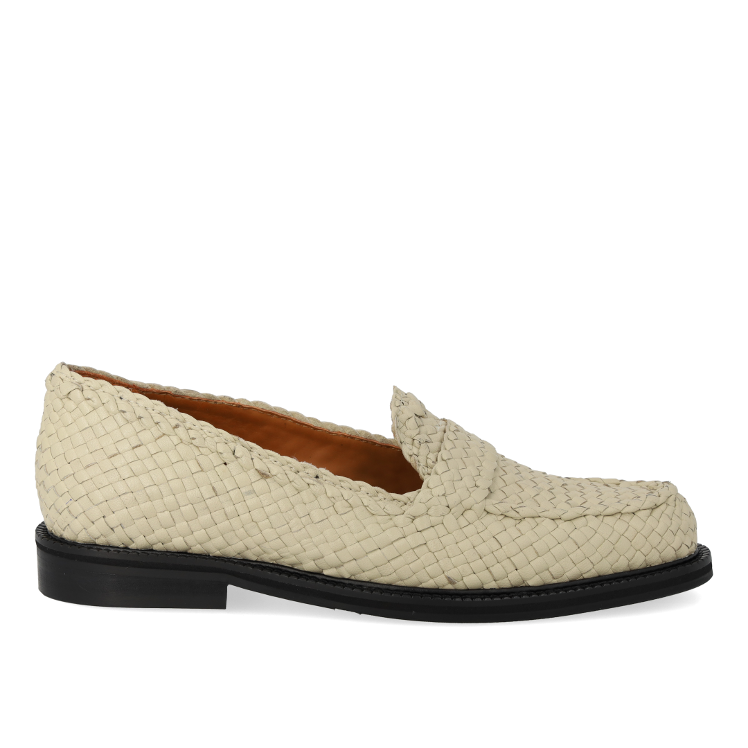 Håndflettet penny loafer
