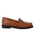 Håndflettet penny loafer
