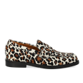 Klassisk Penny loafer i mønstret pony-pels