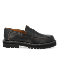 Loafer med dekorativt brogue hulmønster