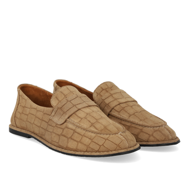 Ultrablød loafer med stikningsdetalje