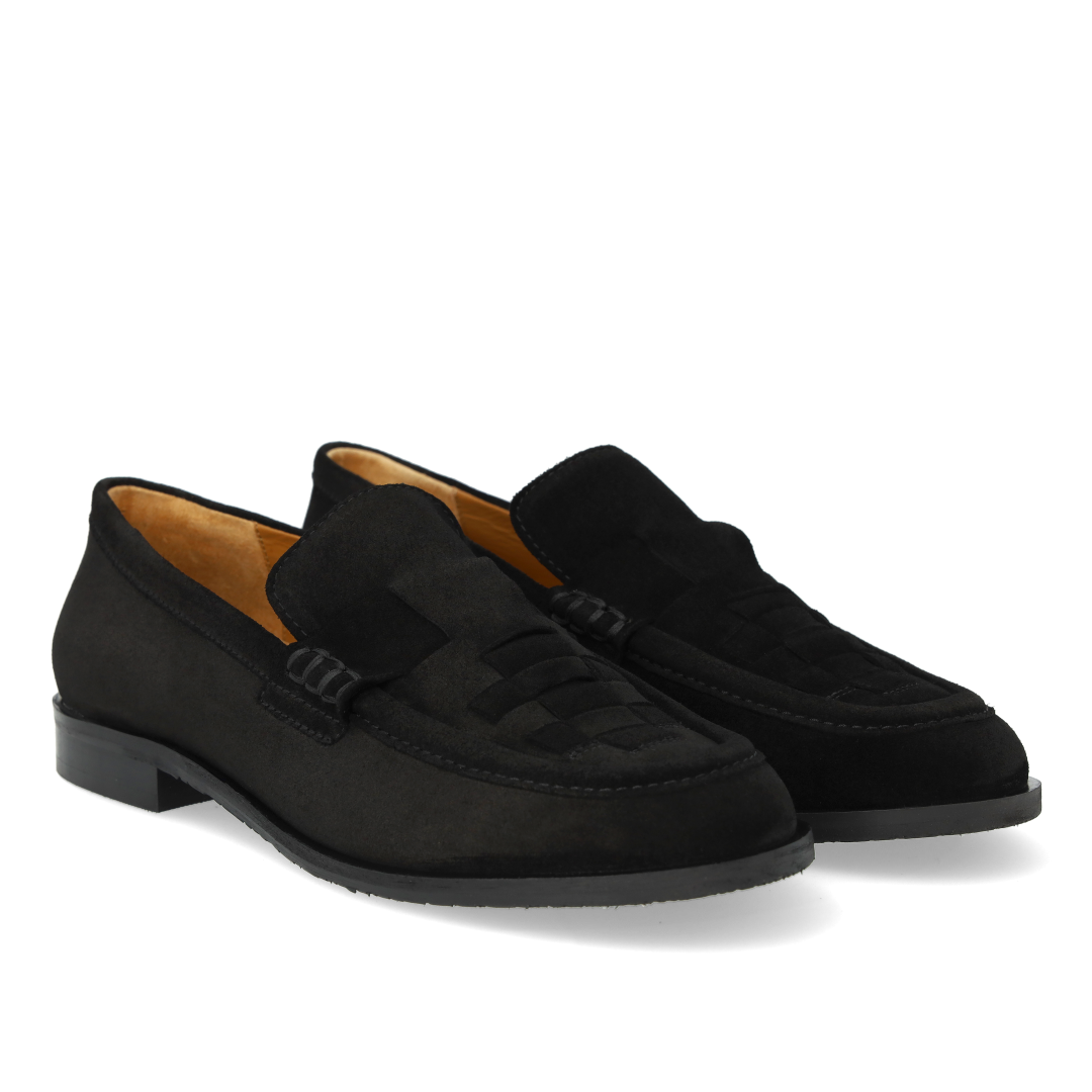 Loafer med fletdetalje