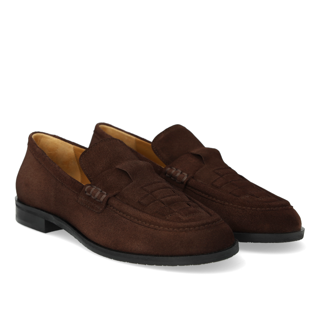 Loafer med fletdetalje