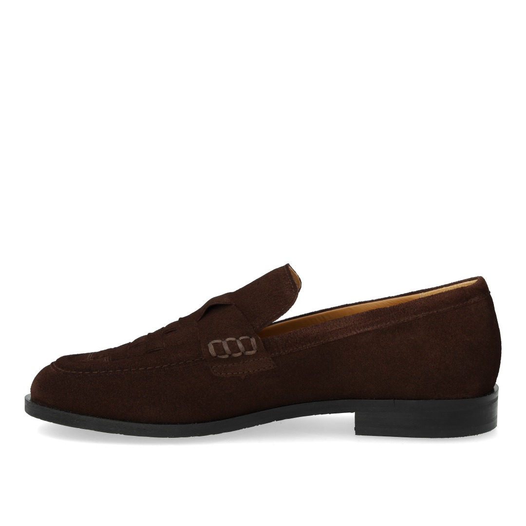 Loafer med fletdetalje