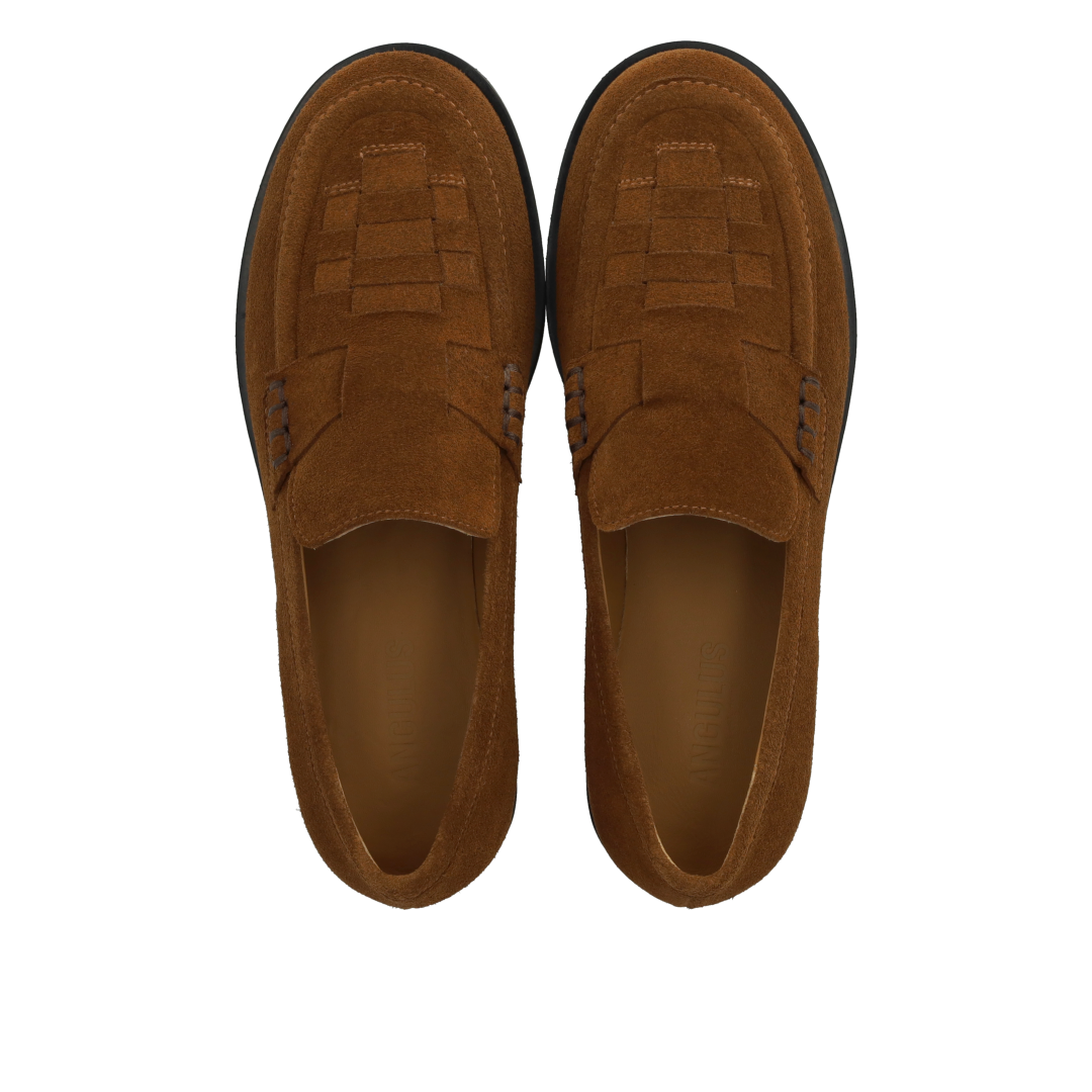Loafer med fletdetalje
