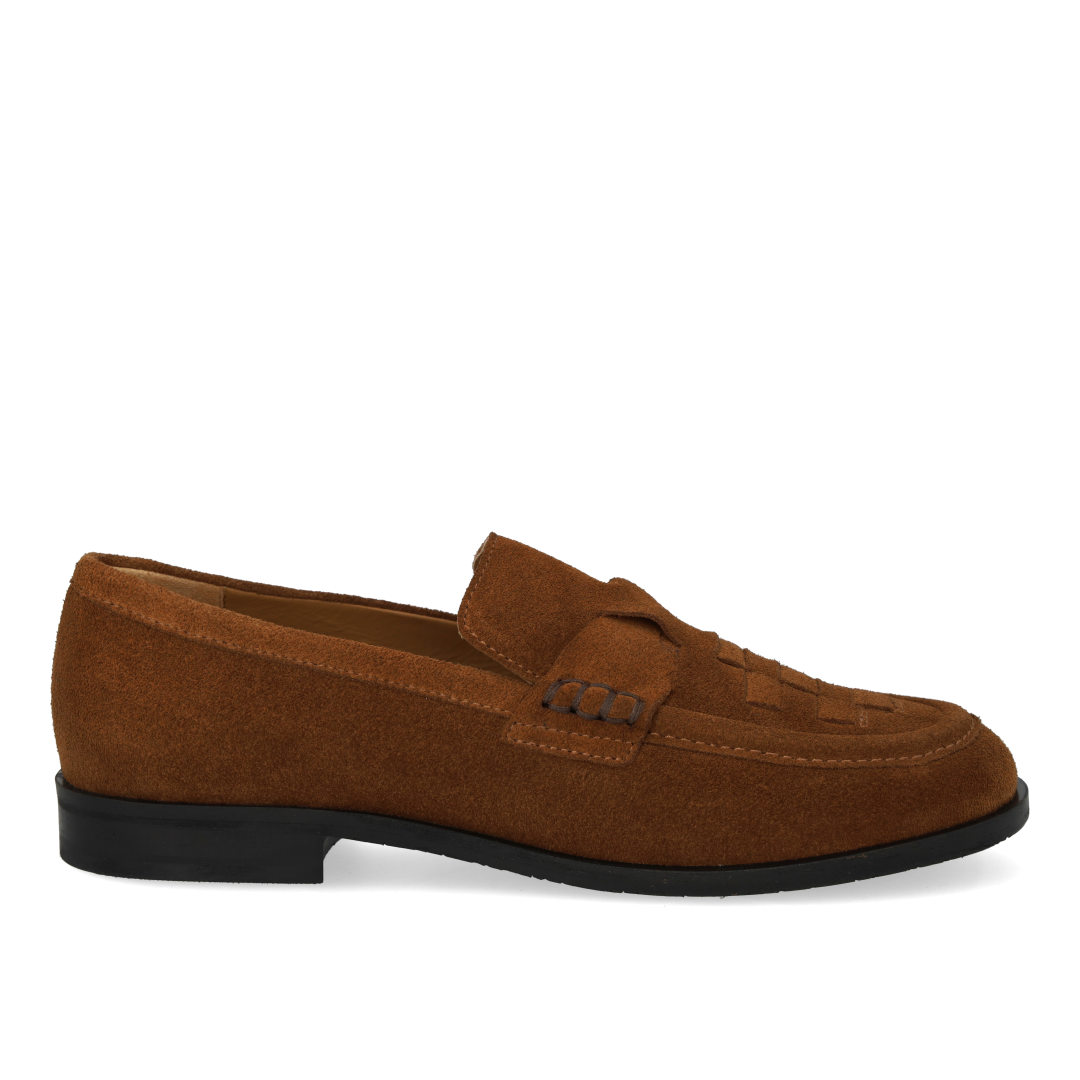 Loafer med fletdetalje