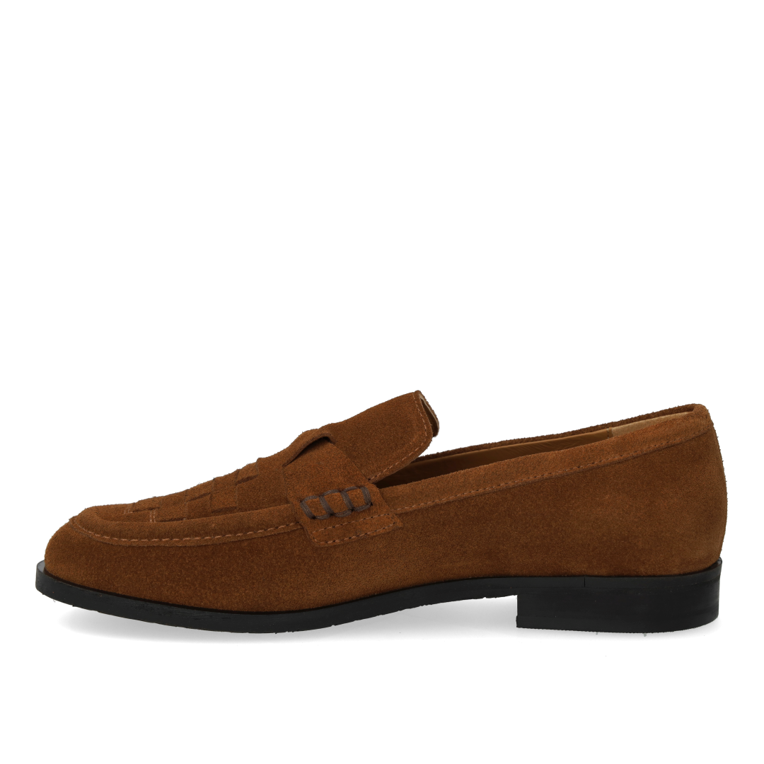Loafer med fletdetalje