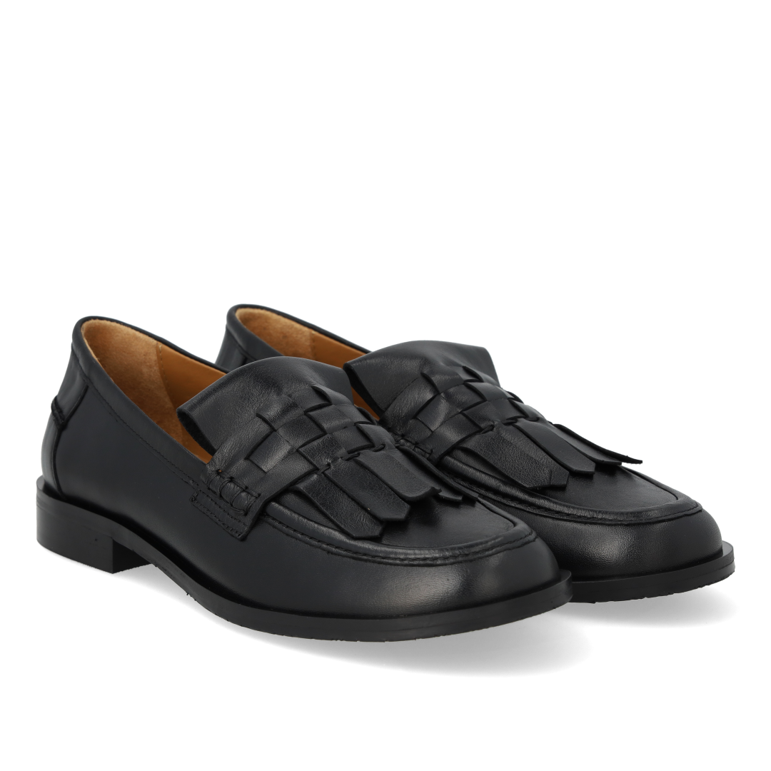 Loafer med fletdetalje