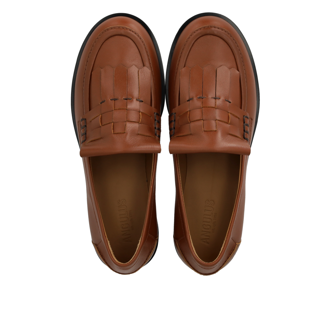 Loafer med fletdetalje