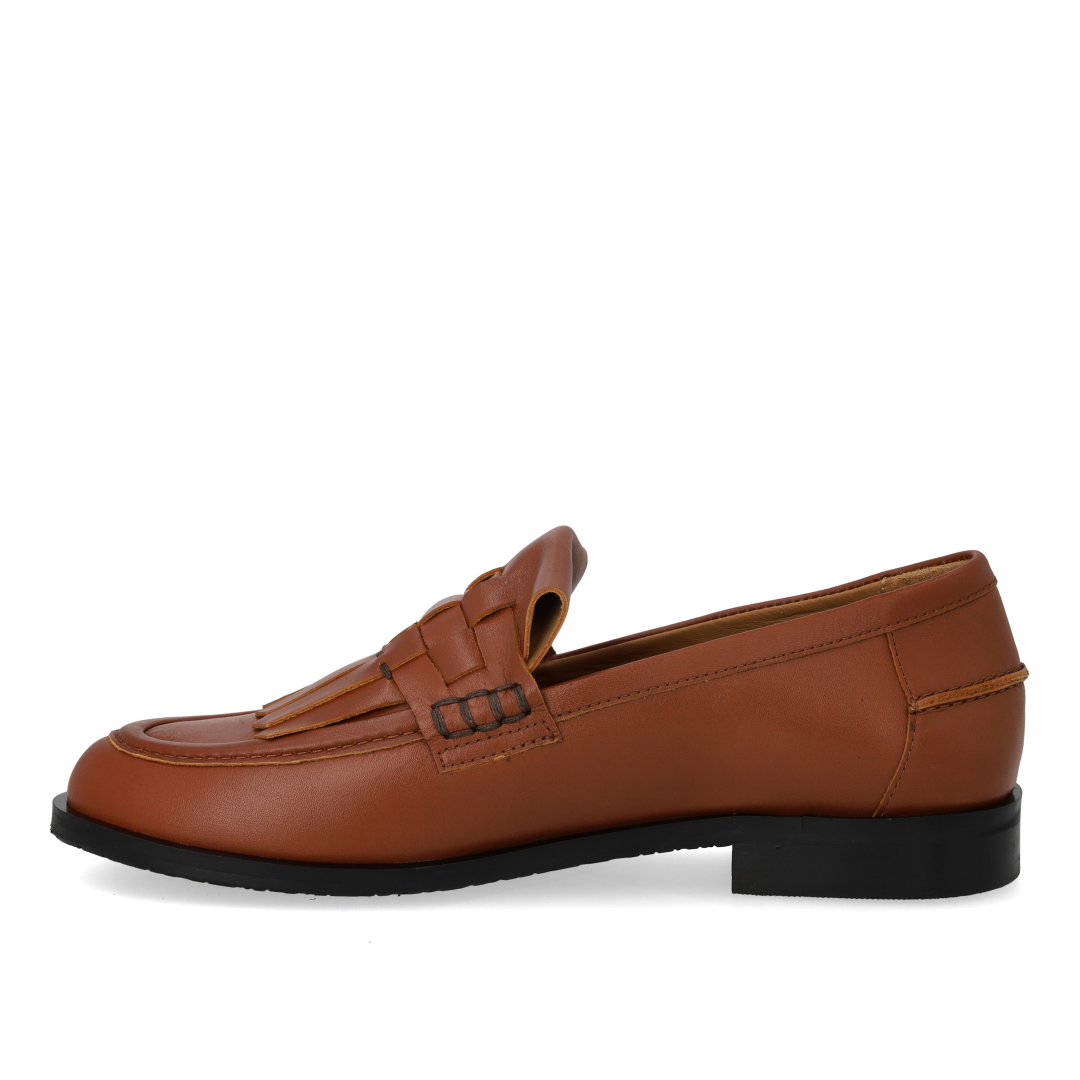 Loafer med fletdetalje