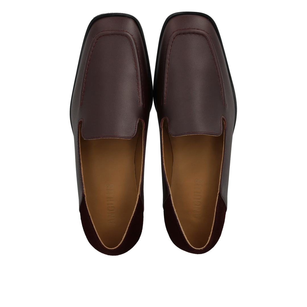 Loafer med ruskindsdetalje
