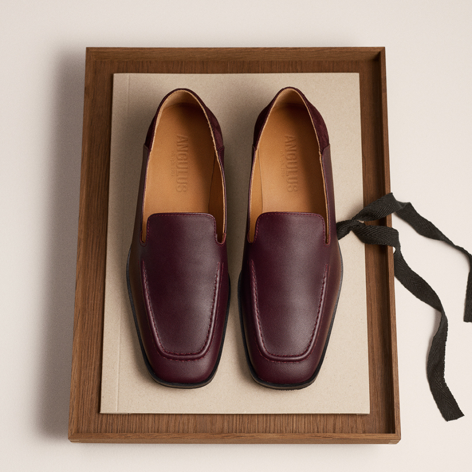 Loafer med ruskindsdetalje