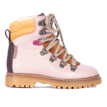 Colourblock TEX-støvle med kontrast eyelets