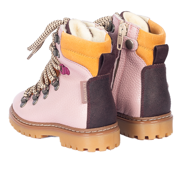 Colourblock TEX-støvle med kontrast eyelets