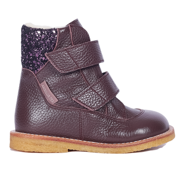 TEX Støvle med glitter og velcro