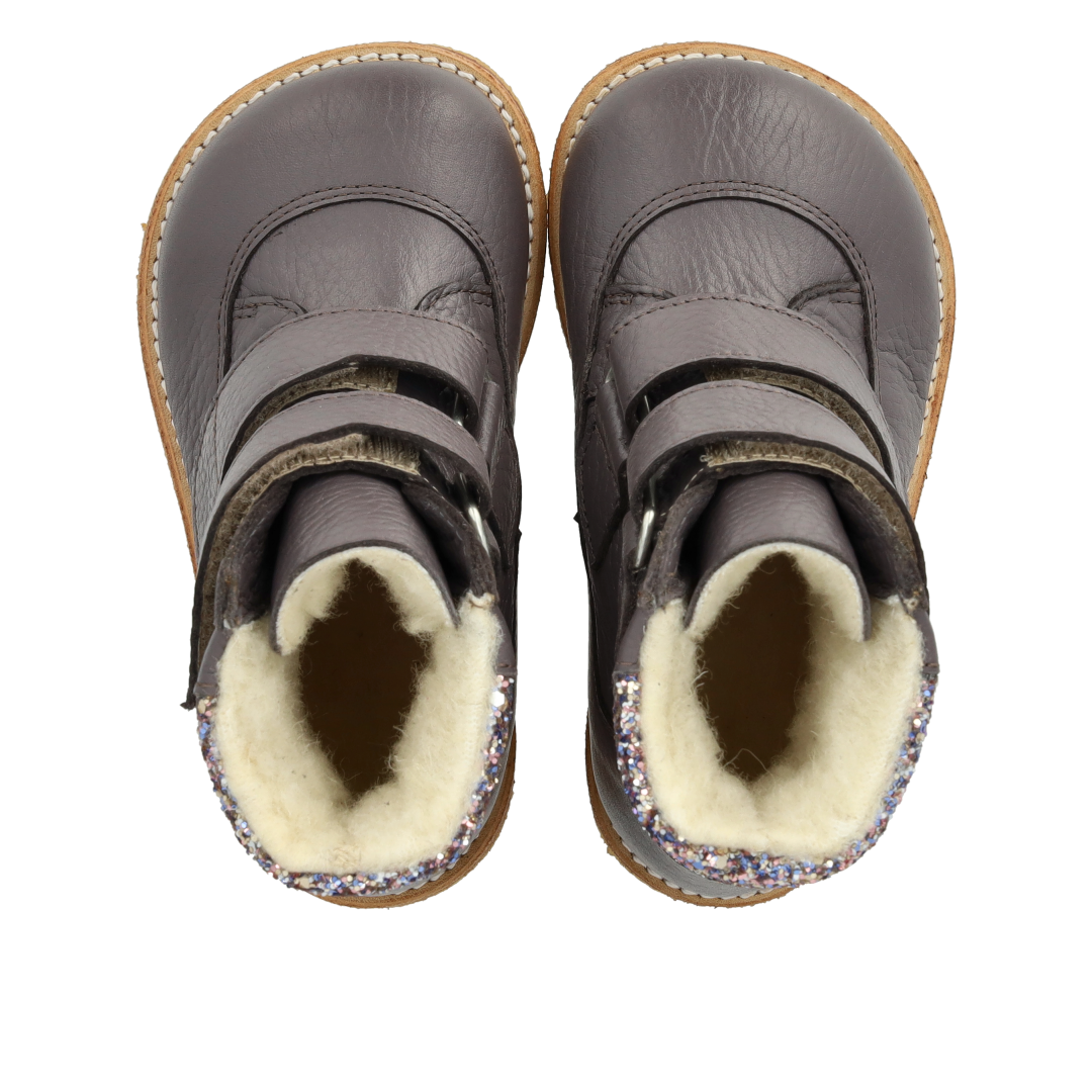 TEX-Støvle med glitter og velcro